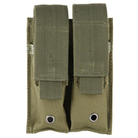 9mm Nylon 600D Outdoor Tactical Double Pistol Magazine Holster Airsoft Military Bag 1pc (Vert)