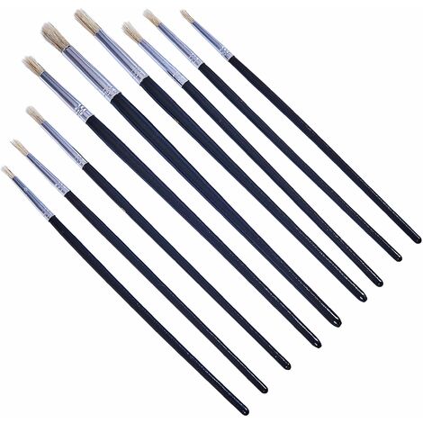 9pc Round Tip Art Brush Set - S4135