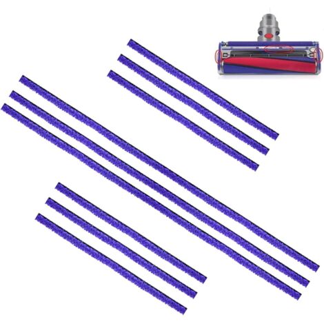 9Pcs Bandes en Peluche Douce Compatibles avec les Aspirateurs Dyson V6, V7, V8, V10 et V11, Pièces de Rechange pour Aspirateurs, 3 Longues et 6 Courtes Bandes en Peluche Douce