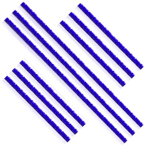 9PCS Bandes en Peluche pour Dyson V6 V7 V8 V10 V11, Soft Plush Stripe Bandes, Bandes de Rechange, pour Dyson Aspirateur Brosse Electrique Bande Autocollante, 3 Longues 6 Courtes Bande Peluche Douce