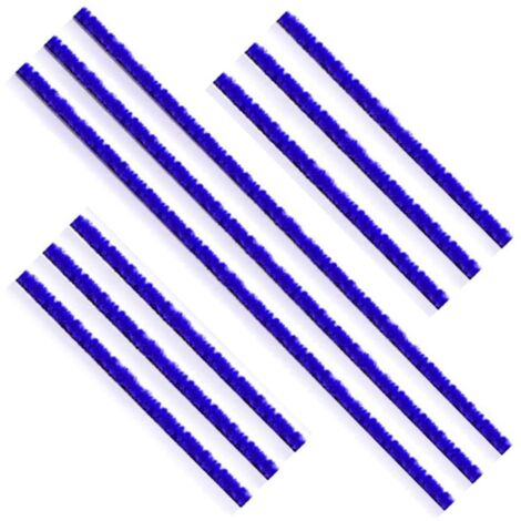 9PCS Bandes en Peluche pour Dyson V6 V7 V8 V10 V11, Soft Plush Stripe Bandes, Bandes de Rechange, pour Dyson Aspirateur Brosse Electrique Bande Autocollante, 3 Longues 6 Courtes Bande Peluche Douce