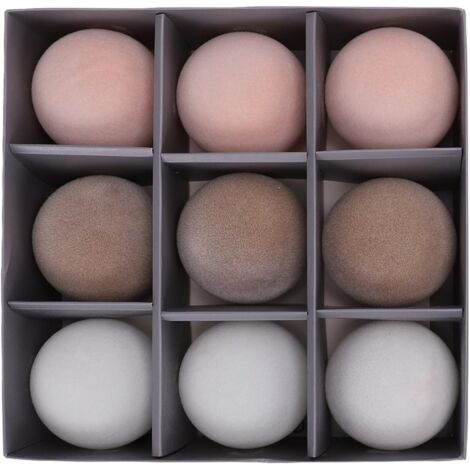 9pcs Boules de Noël en Velours, Cabine de café à Domicile