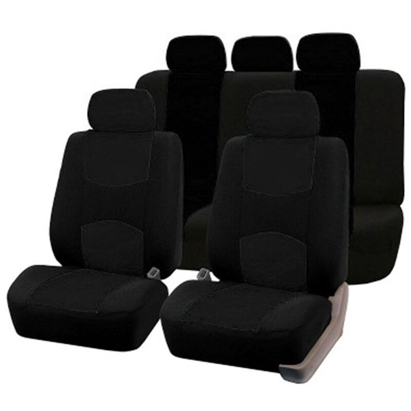 

9pcs Funda universal para asiento de automovil Pano de moda de calidad fina Arte Decoracion interior de automovil Fundas protectoras Reposacabezas y