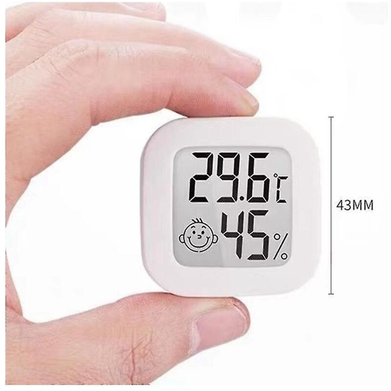 Lot de 9 mini thermomètres et hygromètres numériques d'intérieur avec écran lcd et jauge d'humidité