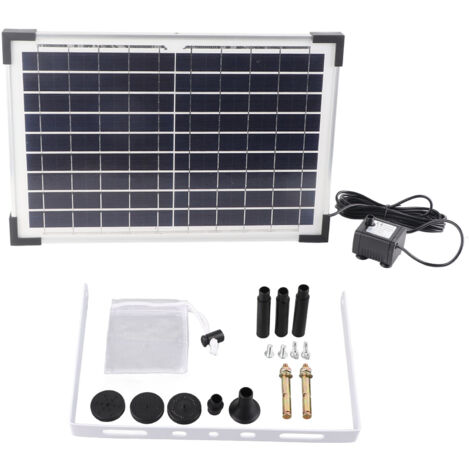 9V 10W Solar-Springbrunnenpumpe, einfach zu installierendes Set für Teiche, Vogeltränken, Gärten, Schwimmbäder oder Aquarien