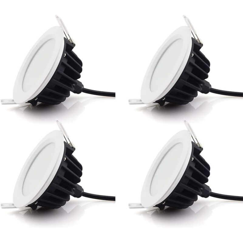 9W Downlight LED,Luminaires Encastrés Plafonnier Lampe à Panneaux - Étanche IP65 pour Salle de bains et Chambre Éclairage Intérieur Extérieur