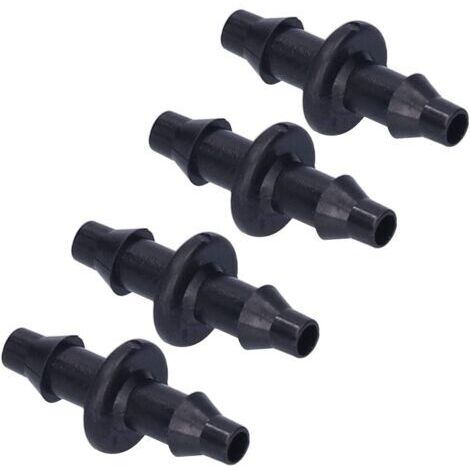 A 100 pièces Tuyau Arrosage Goutte à Goutte 4/7mm Connecteurs Barbelés à 2 Voies 1/4'' pour Tuyau d'arrosage de Jardin