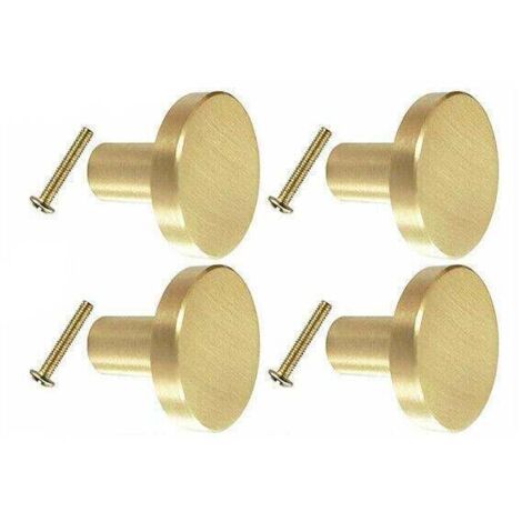 à 20 boutons de cuisine, poignées de porte, tiroirs et meubles en laiton (lot de 4).