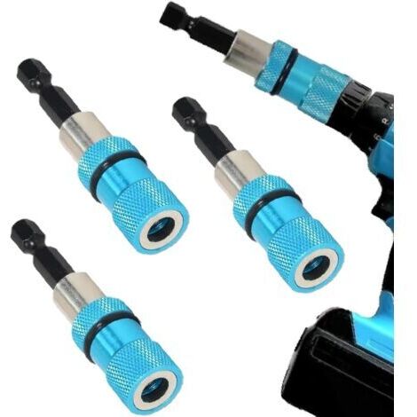 A 3 Pièces Porte Embout Visseuse Magnetique,Rapide Tournevis à Changement,Porte Embout Pivotant,Embout Tournevis Magnétique,pour Menuiserie, Cloison Sèche Perceuse