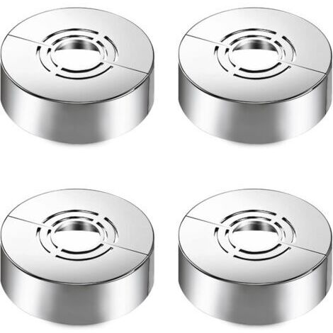 A 4 pièces rosaces de douche, 3 tailles en 1 rosace de recouvrement pour Ø20 mm/25 mm/33 mm, rosace de recouvrement divisée pour accessoires de douche et décoration de robinetterie