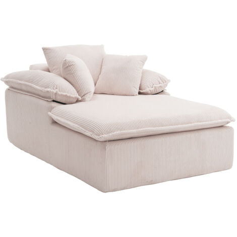 A 46cm high reclining sofa, designed in an indoor style, with a frameless design. A more comfortable reading reclining sofa, equipped with wide armrests, no need for installation.