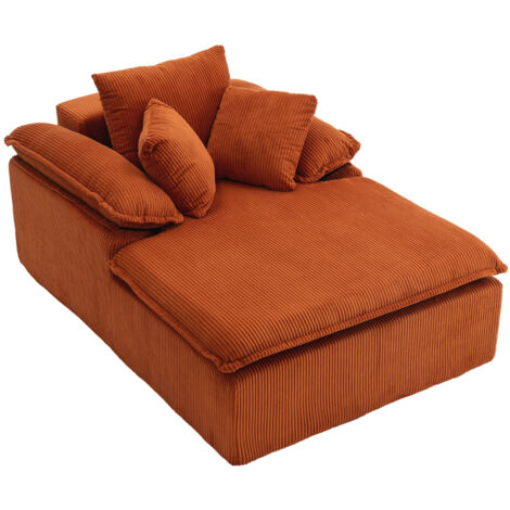 A 46cm high reclining sofa, designed in an indoor style, with a frameless design. A more comfortable reading reclining sofa, equipped with wide armrests, no need for installation.