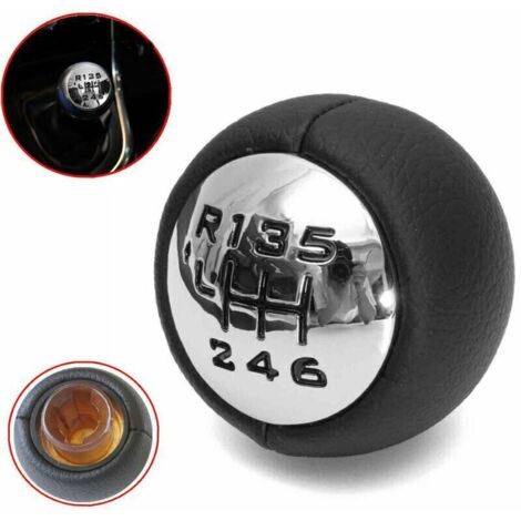 à 6 vitesses,Pommeau Levier 6-Vitesse pour Peugeot 307 308 3008 407 5008 807 Citroen C3 C4 C8