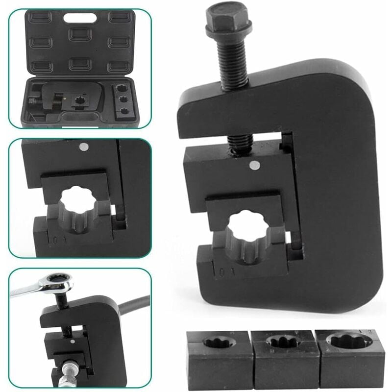 A / C Tuyau Sertisseur Manuel Tuyau Sertissage Outils Climatisation Réparation Manuel Presse Pinces Ensembles Voiture Climatiseur Tuyau Sertisseur