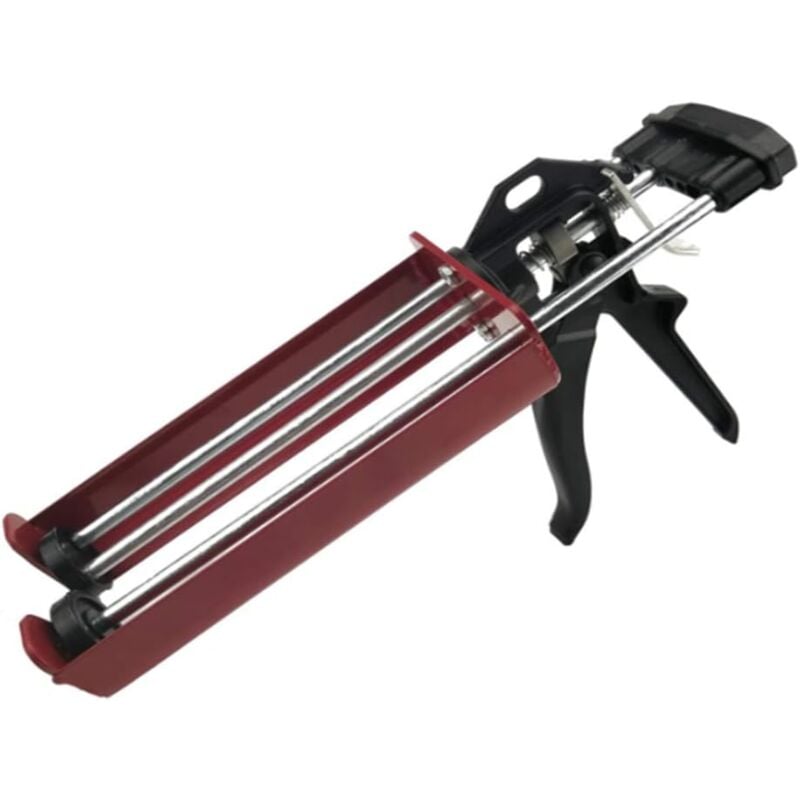Calfeutrer à Deux Composants, Pistolet à Calfeutrer à Double Cartouche Avec Prise Confortable, Pistolet Applicateur à Adhésif Au Fer Pour Époxy,