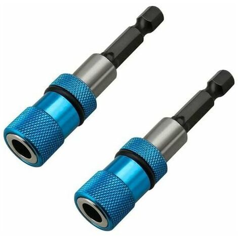 À Cloison Sèche Magnétique 44565 Pouce 2Pcs Porte-Embouts De Vis Tige Hexagonale Dégagement Rapide Connexion Adaptateur Pour Conversion D'Extension Tournevis