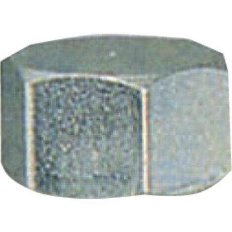 A crou hexagonal tournA  raccord F femelle 1/2 acier galvanisA