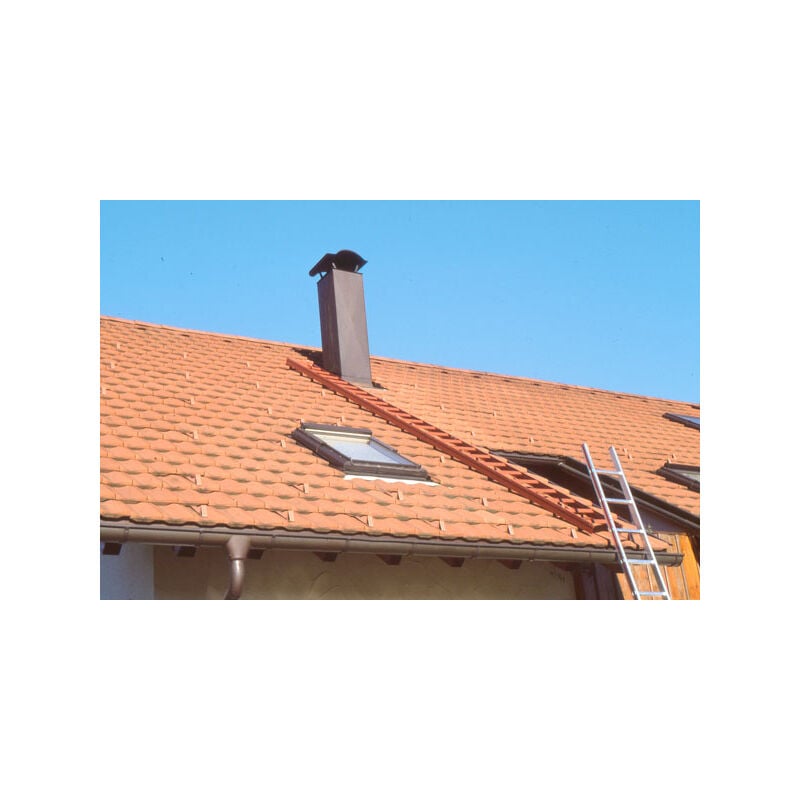 Echelle Direct - chelle de couvreurs - ral 8004 rouge brique - Longueur 1,95m - 409607