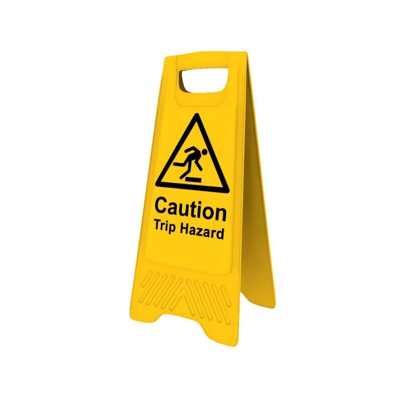 Trip Hazard A-frame Caution Sign - 300 x 620mm - Sitesafe