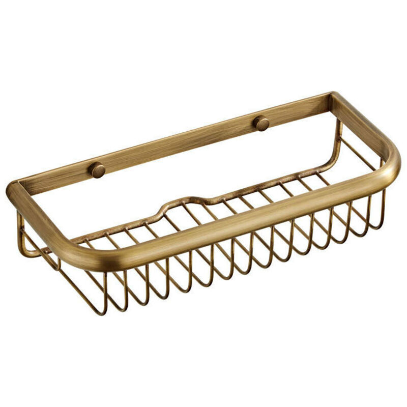 L'ancienne Étagère de Bain antirouille Caddy de Douche, Panier rectangulaire Mural pour shampooing conditionneur Organisateur de Cuisine de Salle de