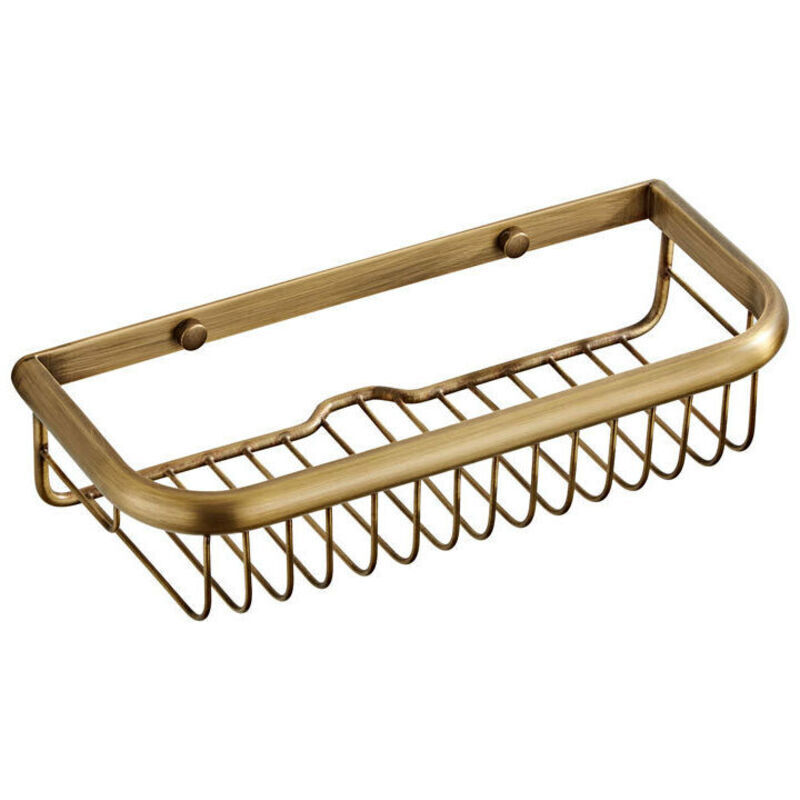 à l'ancienne Étagère de Bain antirouille Caddy de Douche, Panier rectangulaire Mural pour shampooing conditionneur Organisateur de Cuisine de Salle
