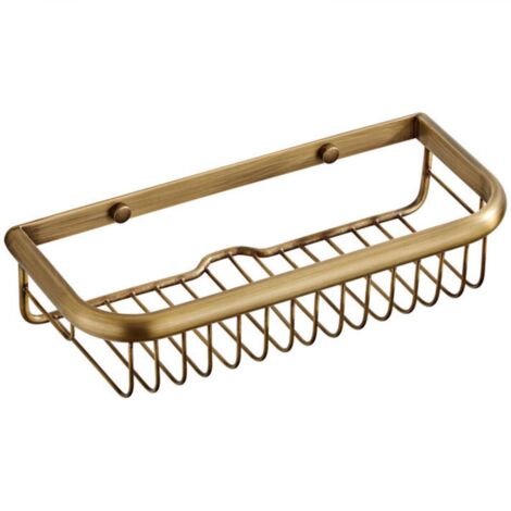 à l'ancienne Étagère de Bain antirouille Caddy de Douche, Panier rectangulaire Mural pour shampooing conditionneur Organisateur de Cuisine de Salle de Bain