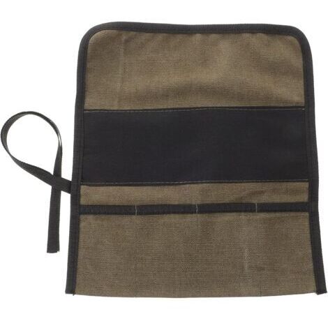 À Outils en Toile Pochette Enroulable Organisateur De Clé avec Poches Ciseaux À Bois Marteaux Gouges Outils De pour Mécanicien Charpentier Électricien