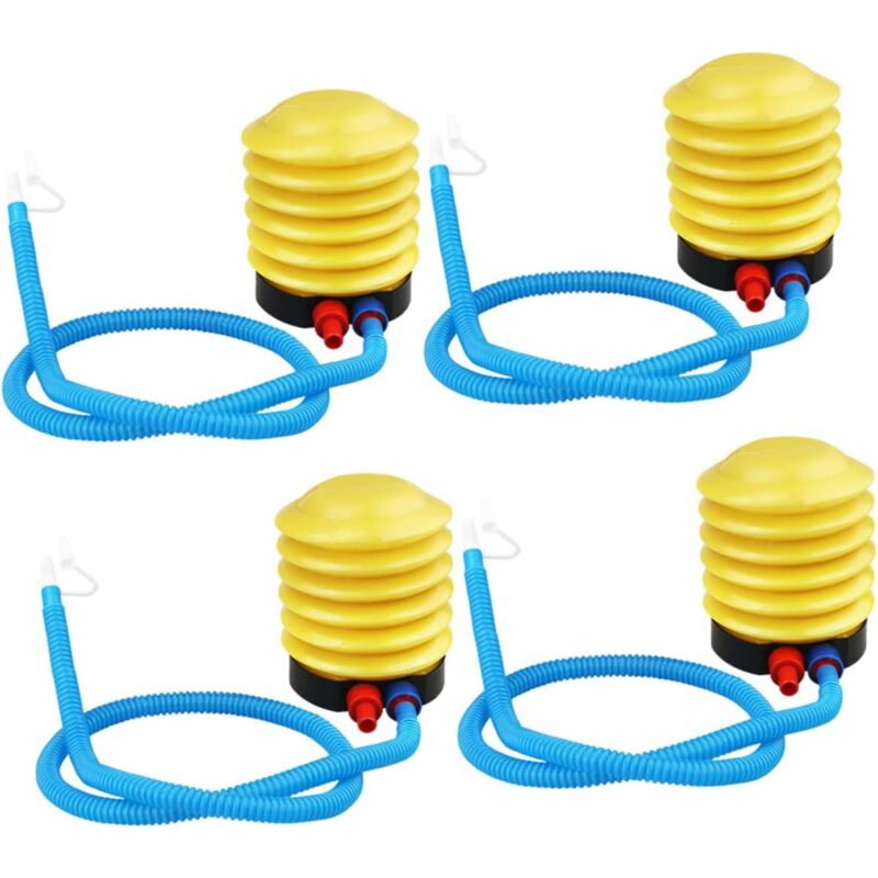 À Pied pour Matelas Gonflables 4 Pièces Mini Pompe Gonflable Soufflet en Plastique sans Batterie Facile À Utiliser pour Le Camping De Yoga
