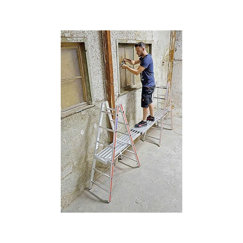 Matisère - Kit piattaforme 2x12 pioli - Altezza massima lavoro 4.44m - 402324/686602