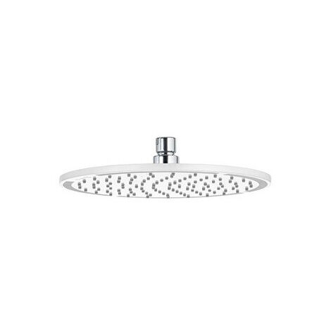 A-qa tête de douche métallique 250 mm chromée/blanc