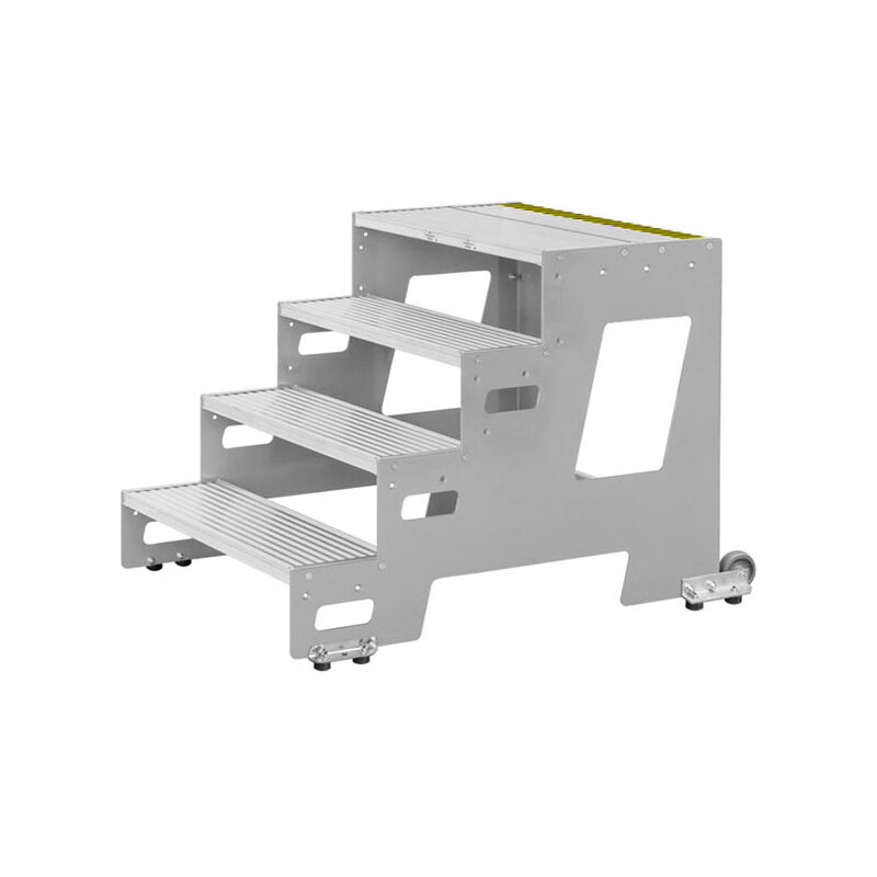 Image of Scalino mobile professionale in alluminio per applicazioni industriali - 2 gradini - 2271/0602