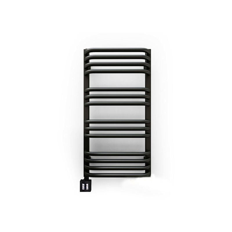 Matisère - Sèche-serviette électrique noir de 760mm de haut et 500mm de large - 400 Watt - ALE760/500E1N