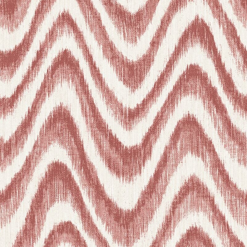 Ikat Material Effect Red White Wallpaper Bohemian Paste The Wall - A Street Prints