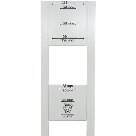 DIVERSE HERSTELLER a-Tronix Standsäule für Wallbox Edelstahl Weiß