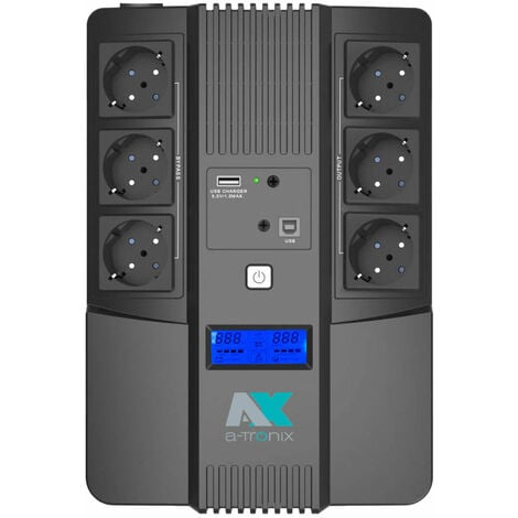 a-TroniX UPS Backup Socket 800VA Line-interactive USV 480W