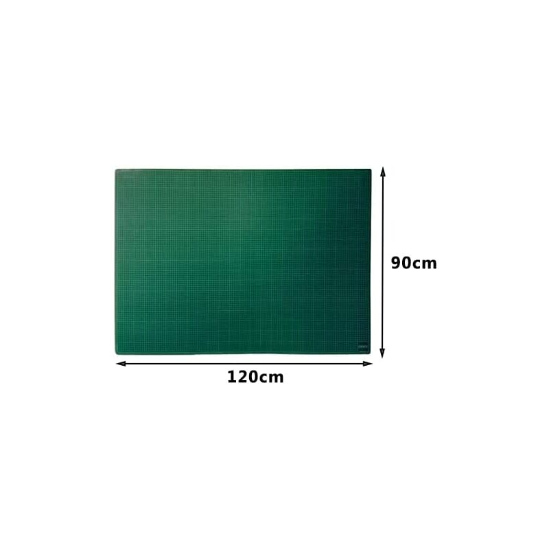 A0 Green Self Healing Anti-Slip Cutting Mat with Grid Lines for Accurate Cutting Crafting Patchwork Quilting Art Projects