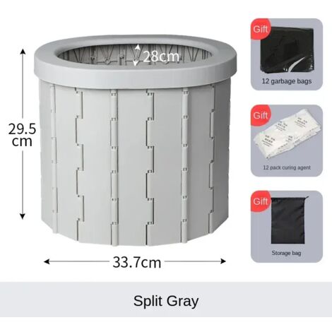 (a1) Toilettes pliables pour voiture, toilettes portables, pot de voyage, toilettes de camping, siège de toilette de voyage, gadgets d'extérieur