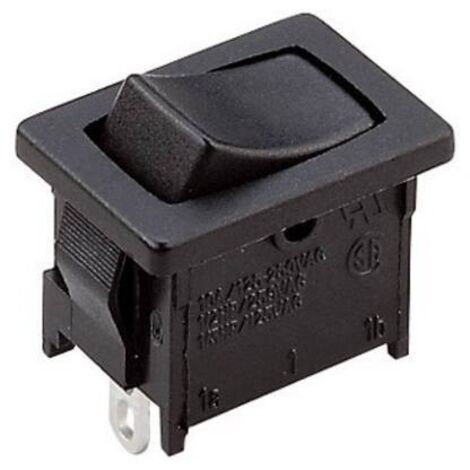 A12421100000 Interruttore a bilanciere A12421100000 250 V/AC 6 A 1x Off / (On) Momentaneo 1 pz.