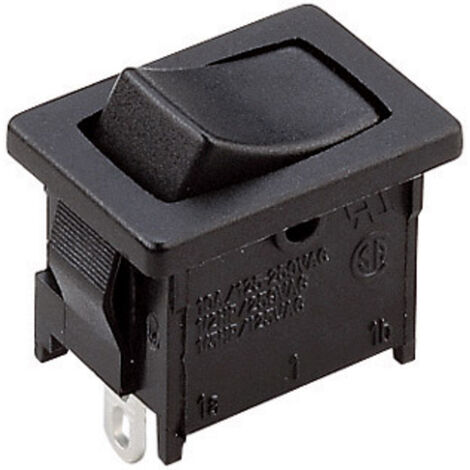 A12421100000 Wippschalter A12421100000 250 V/AC 6 A 1 x Aus/(Ein) tastend 1 St.