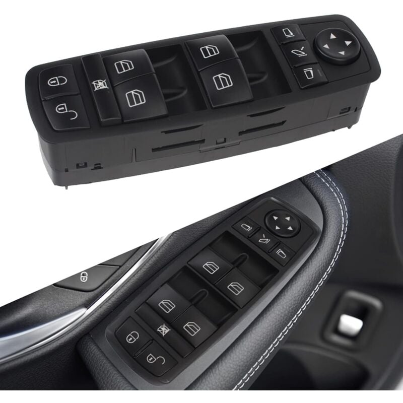 Start - A1698206710 Bouton Leve Vitre Retroviseur Classe a b Power Master fenêtre Commutateur pour m ercedes-Benz B-Klasse W245 W169 A-Klasse a 169