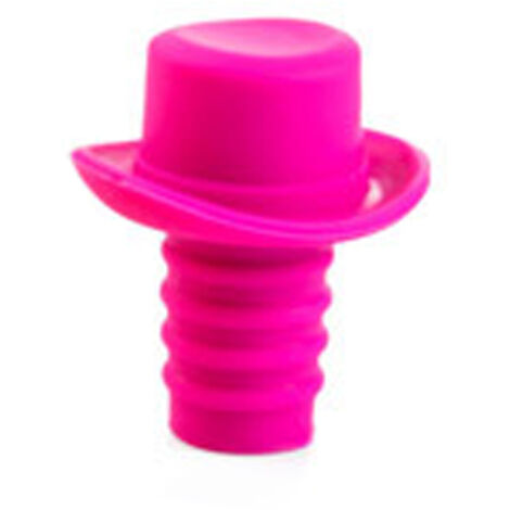 A1939 Silicone Small Beer Hat Bottle Wine Stopper Cork Stopper Bottle Hat Closures(Rose red)