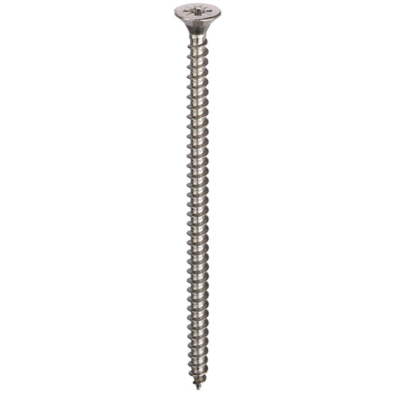A2-304 St/St Chippy Woodscrews 6.0 x 100mm - Box of 100