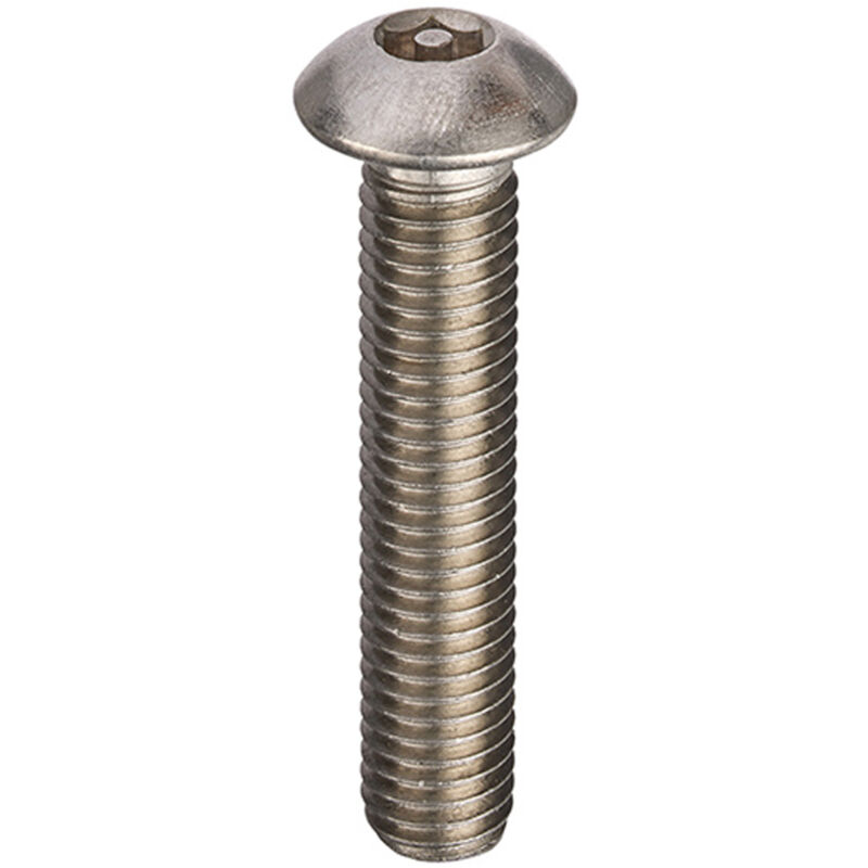 A2-304 St/St Pin Hex Machine Screws M6 x 25 Silver M6 x 25