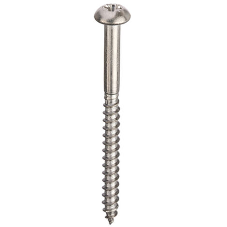 A2-304 Woodscrews Pozi Round Head 5.5 x 50mm - Box of 200