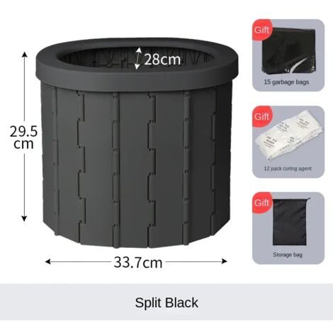 (a2) Toilettes pliables pour voiture, toilettes portables, pot de voyage, toilettes de camping, siège de toilette de voyage, gadgets d'extérieur