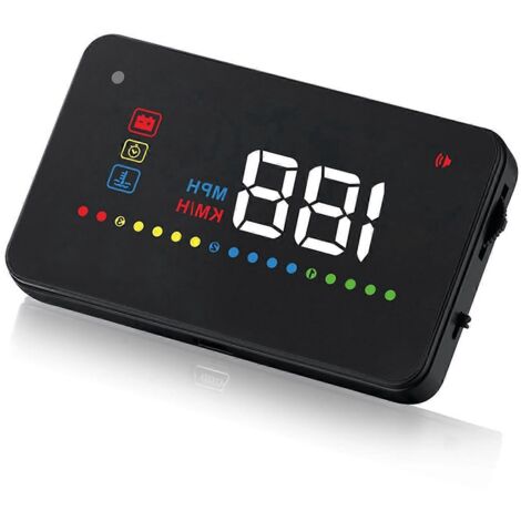 A200 HUD Universel 3,5 pouces Affichage Tête Haute Projection Pare-brise Compteur de Vitesse ODB2 pour Voiture