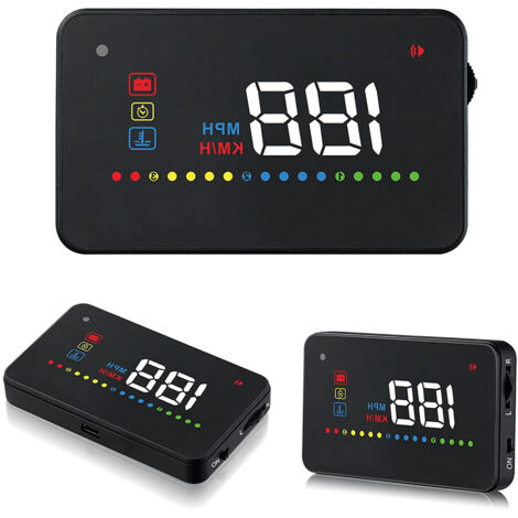 A200 HUD Universel 3,5 pouces Affichage Tête Haute Voiture Projection Pare-brise Vitesse OBD2