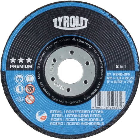 A24Q-Bfx Disco Abrasivo 115X7,0Mm Tyrolit
