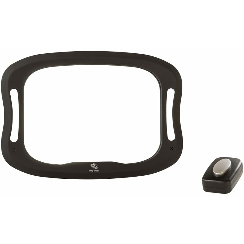 

Espejo retrovisor para bebé con LED negro 28,5x21,4x8cm - Negro - A3 Baby&kids