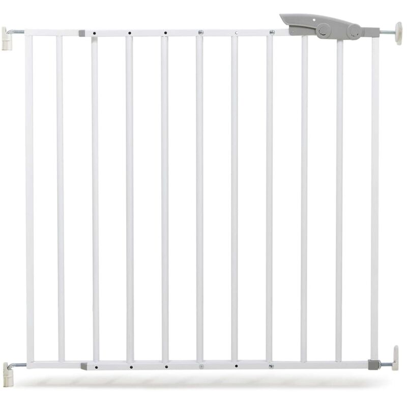 

A3 Baby & Kids Puerta de seguridad Oslo 73-107 cm metal blanco 64633 - Blanco